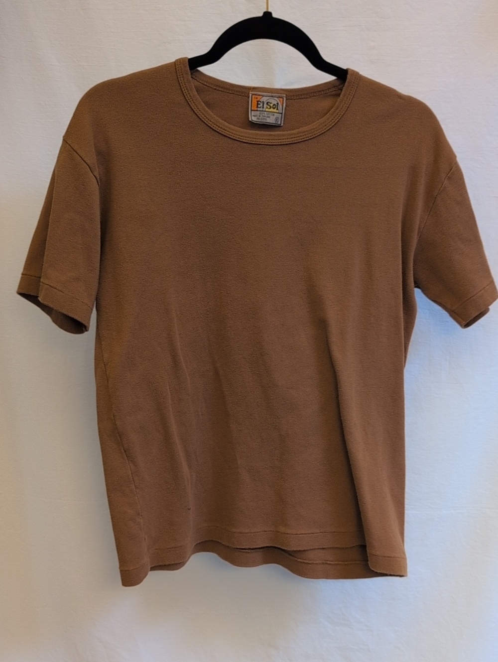El Sol T Shirt Brown Cotton Sz XL